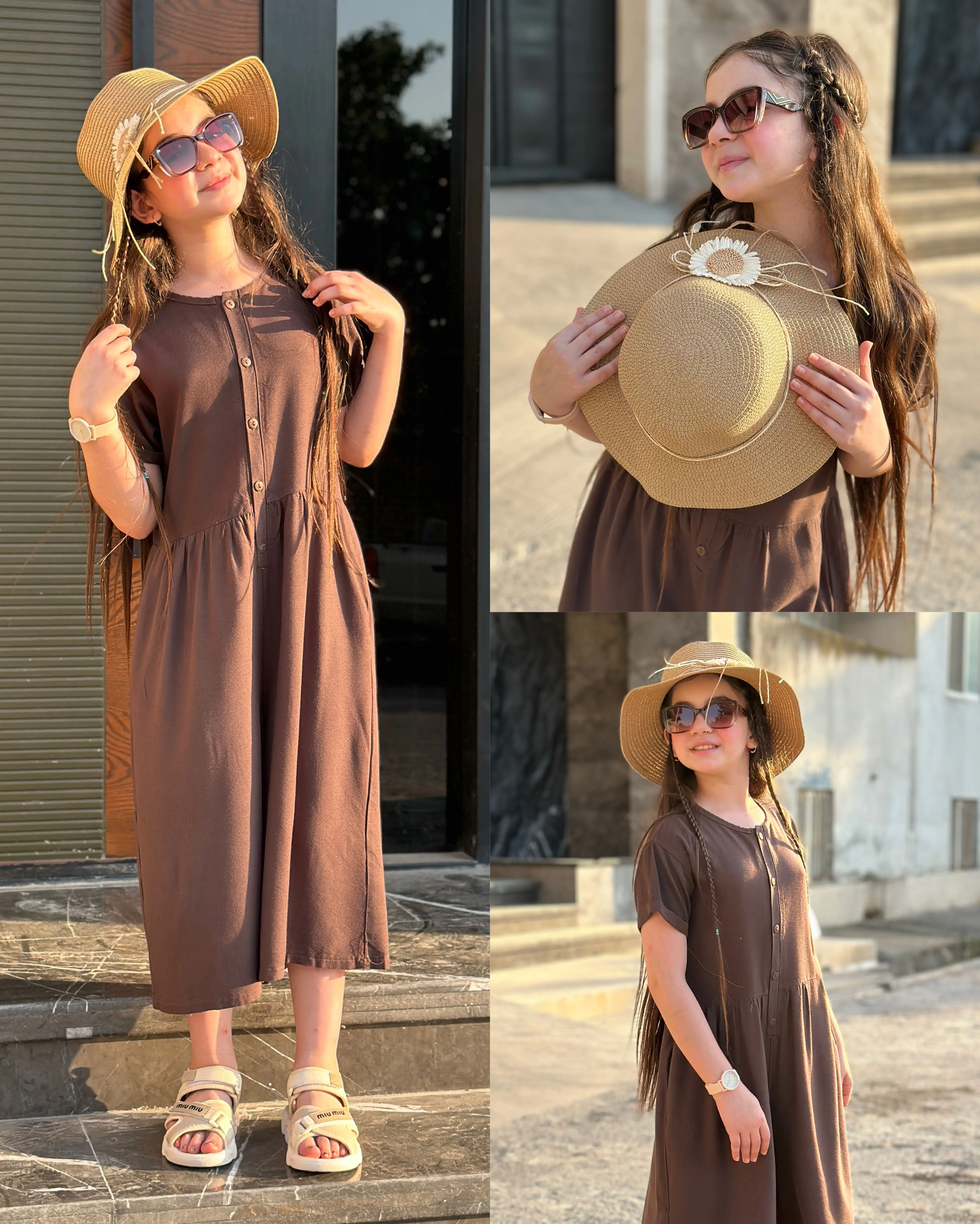 کلاه حصیری بابونه